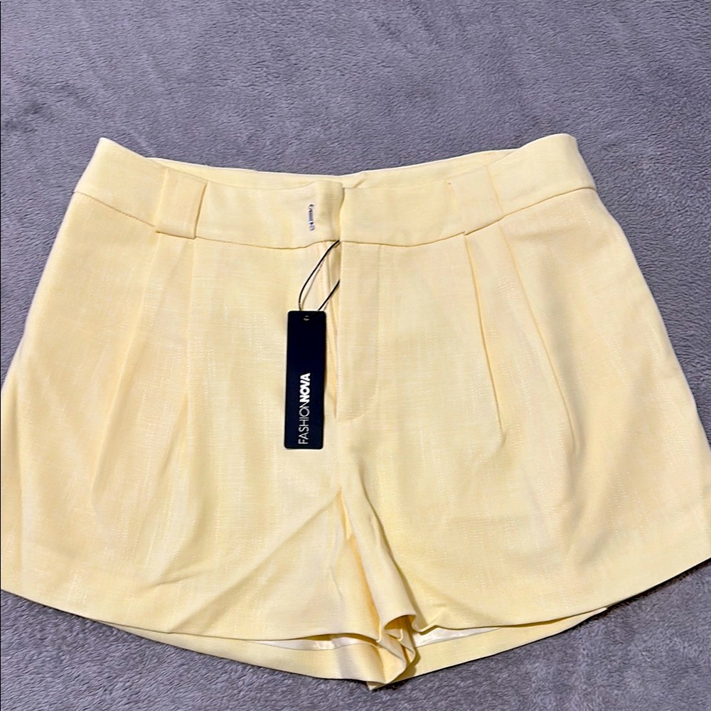 Yellow Women Shorts
